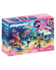 Playmobil Nachtlamp in schelp met meerminnen - 70095