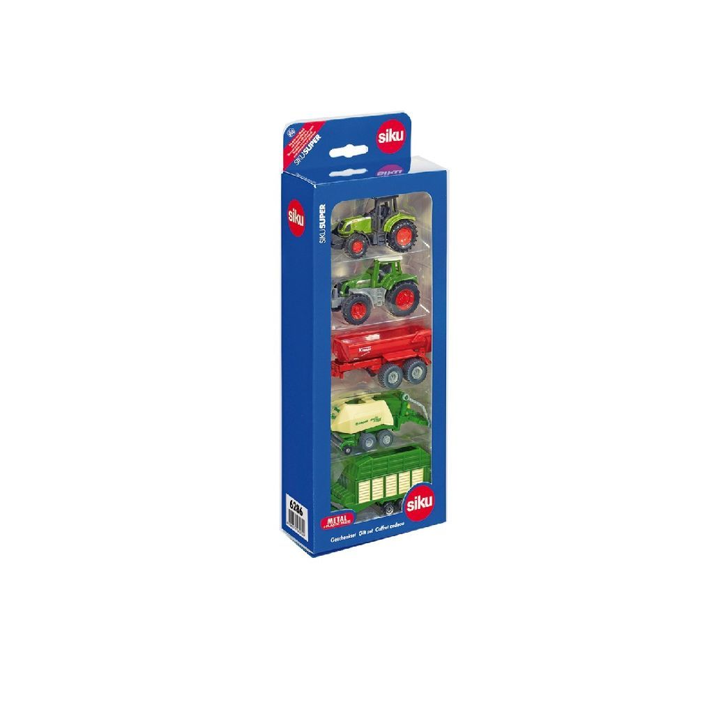 Afbeelding Siku geschenkset tractors met aanhangwagens (6286) 5 stuks door Wohi.nl