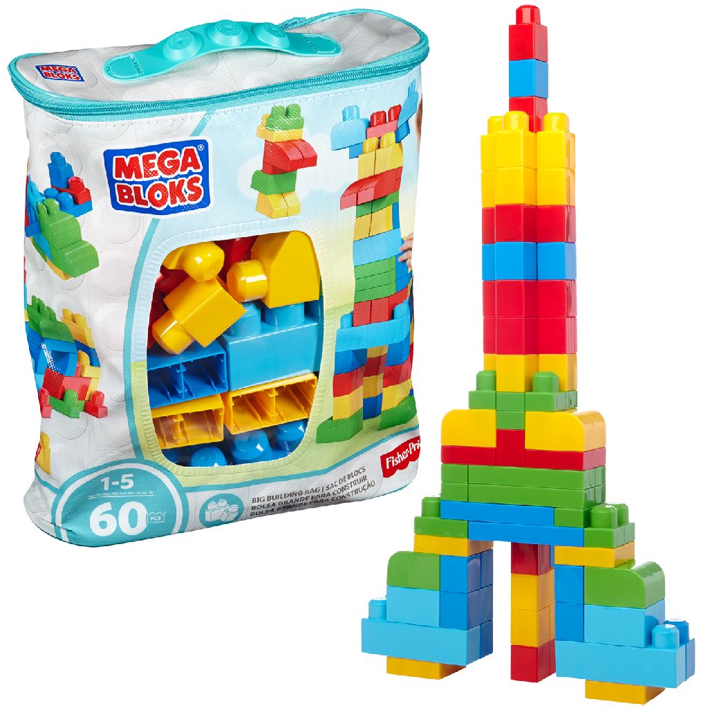 Afbeelding Blokken Mega Bloks First Builders Classic 60 Stuks door Wohi.nl