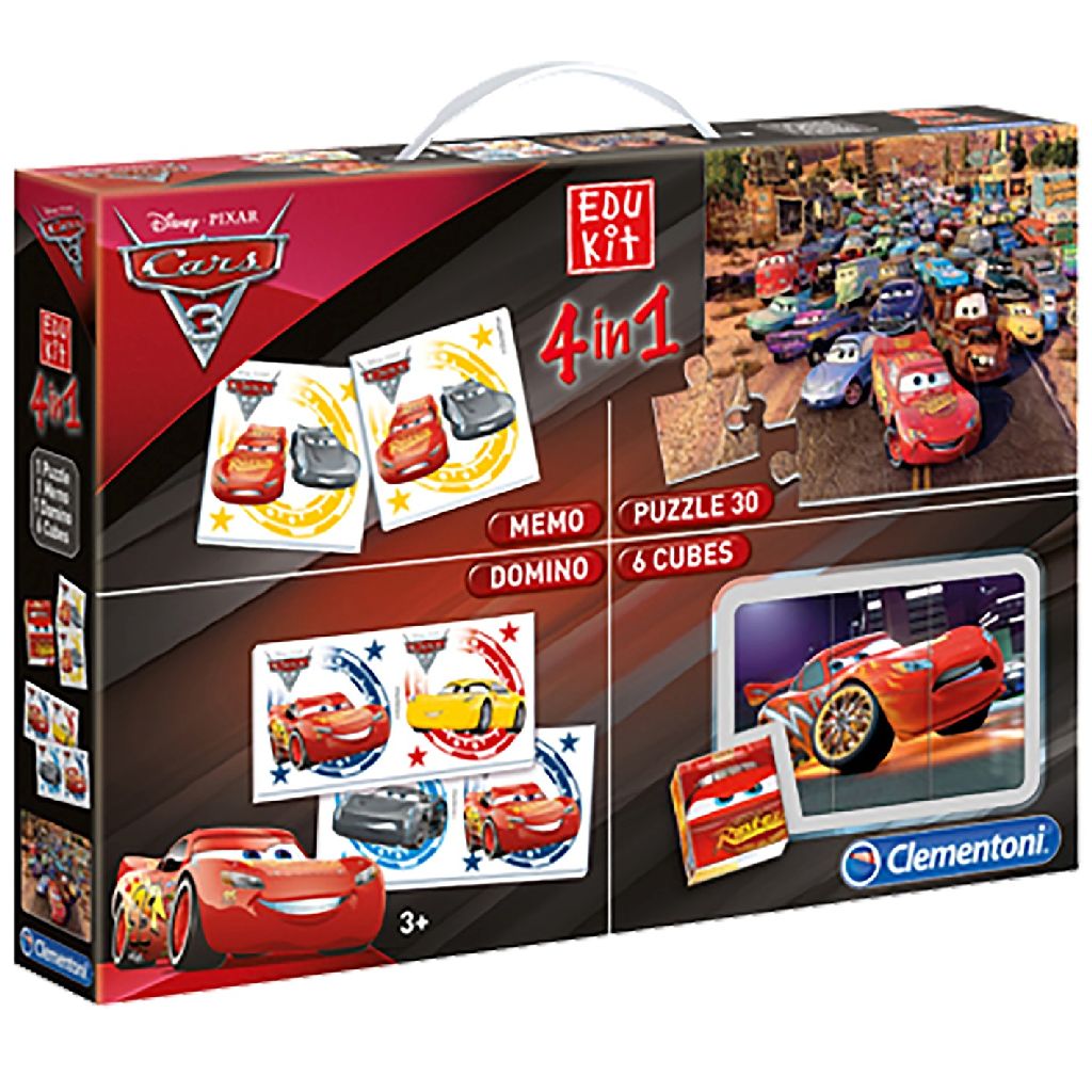 Clementoni Cars 3 spelbox 4-in-1