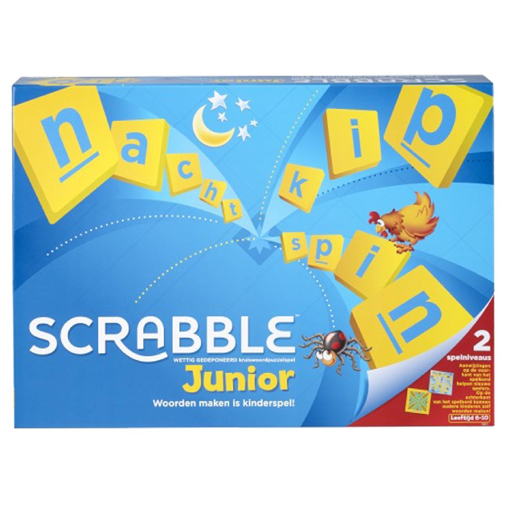 Afbeelding Mattel scrabble Junior door Wohi.nl