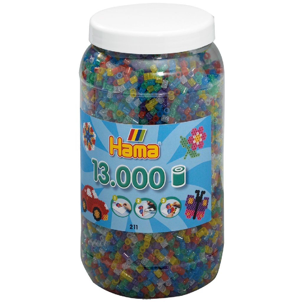 Afbeelding Strijkkralen Hama Ton Met 13000 Stuks Glitter door Wohi.nl