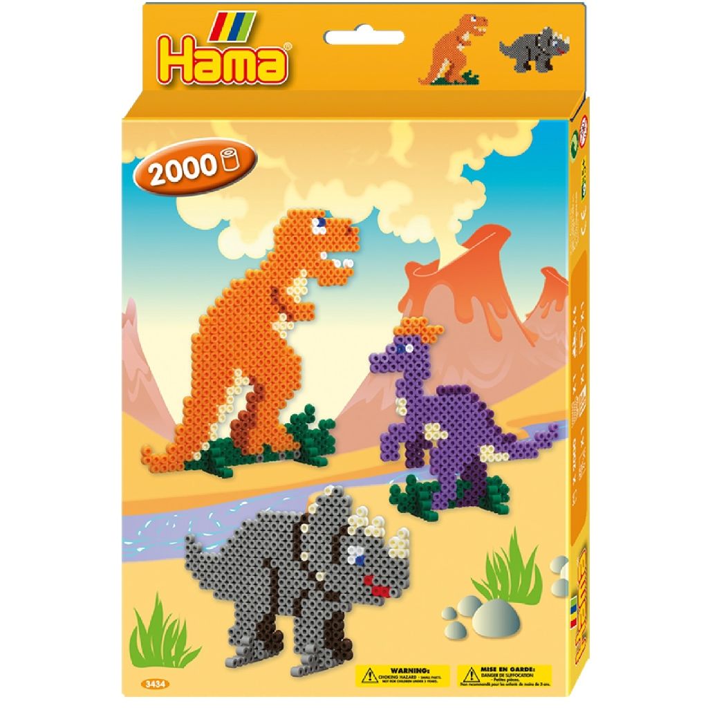 Hama Dinosaurusset 2000 Strijkkralen 255 X 3 X 175 mm (3434)