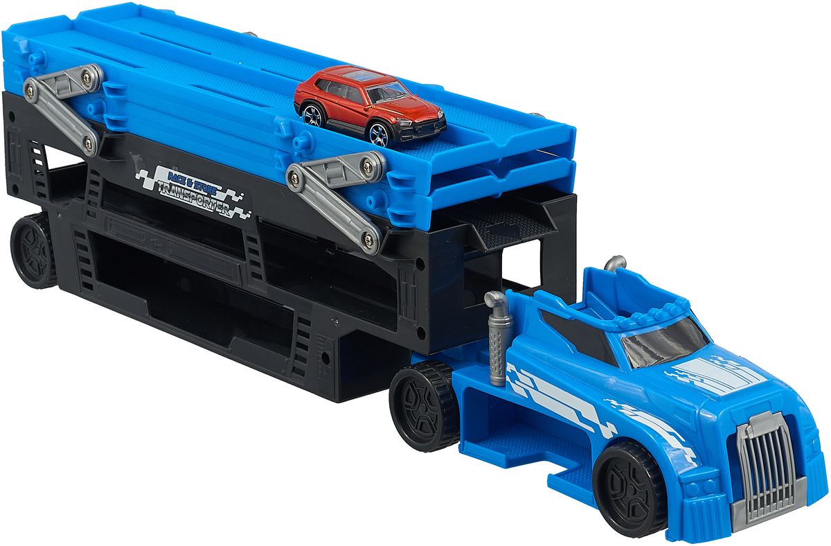 Afbeelding Autotransporter Met 1 Auto Groen (3317002) door Wohi.nl
