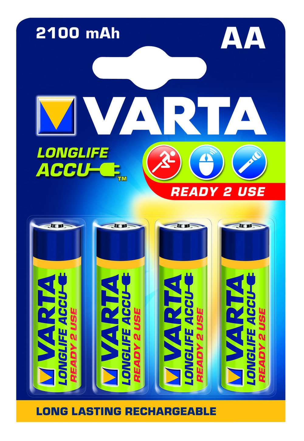 Afbeelding Varta Oplaadbare Batterij AA 2100 mA 4 Stuks door Wohi.nl