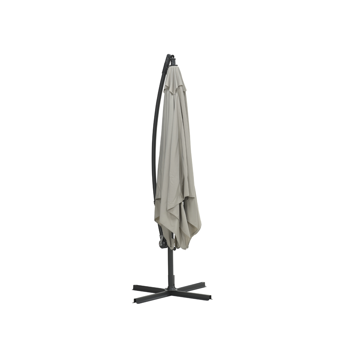 Garden Impressions Corfu parasol 250x250 carbon black/ sand (10998)