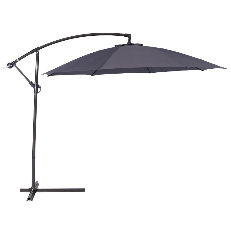 Garden Impressions - Athene parasol Ã˜300carbon zwart/ donker grijs