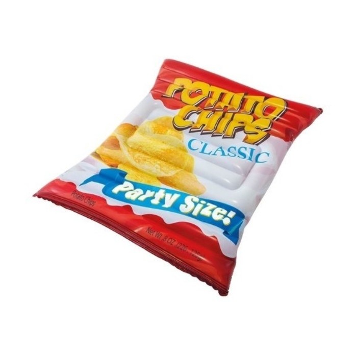 Afbeelding Opblaasbaar Luchtbed Chips 178 X 140 Cm door Wohi.nl