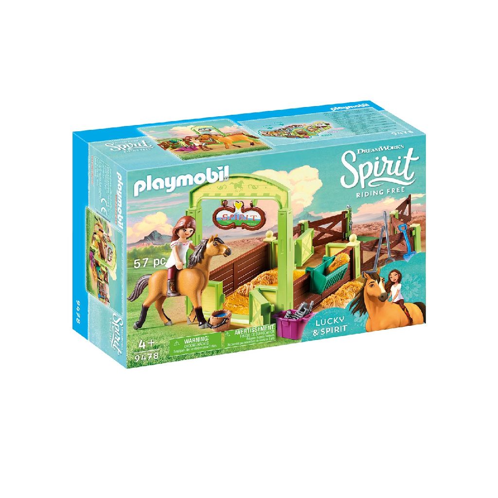 Afbeelding Playmobil 9478 Lucky & Spirit Met Paardenbox door Wohi.nl