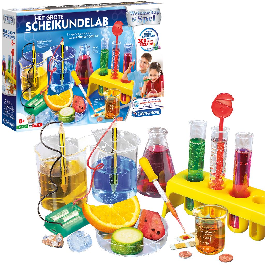 Afbeelding Clementoni Het grote scheikundelab - wetenschap & spel door Wohi.nl