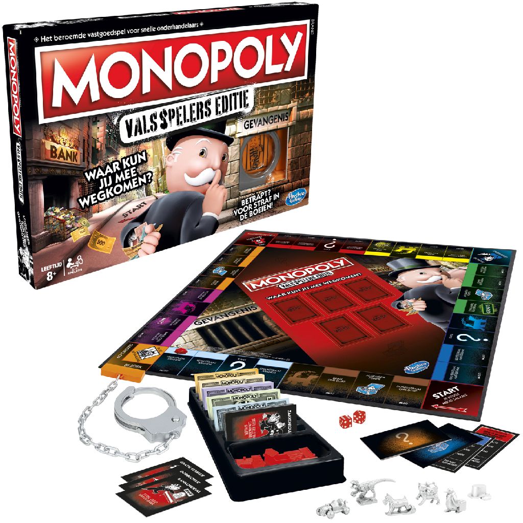 Afbeelding Hasbro Spel Monopoly Valsspelers door Wohi.nl