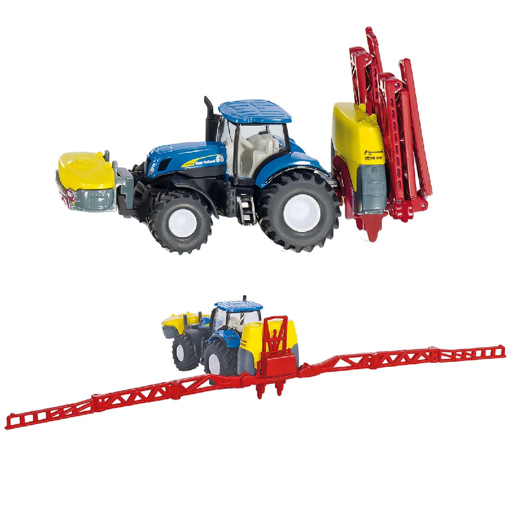 Siku Tractor New Holland + Kverneland Gewasbesproeier