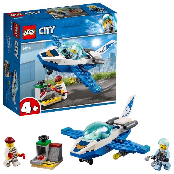 Afbeelding LEGO City 60206 Luchtpolitie Vliegtuigpatrouille door Wohi.nl