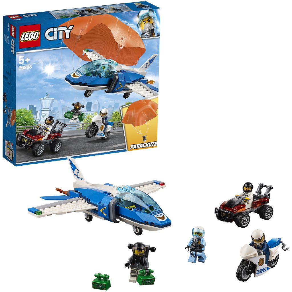 Afbeelding LEGO CITY 60208 Luchtpolitie Parachute-Arrestatie door Wohi.nl