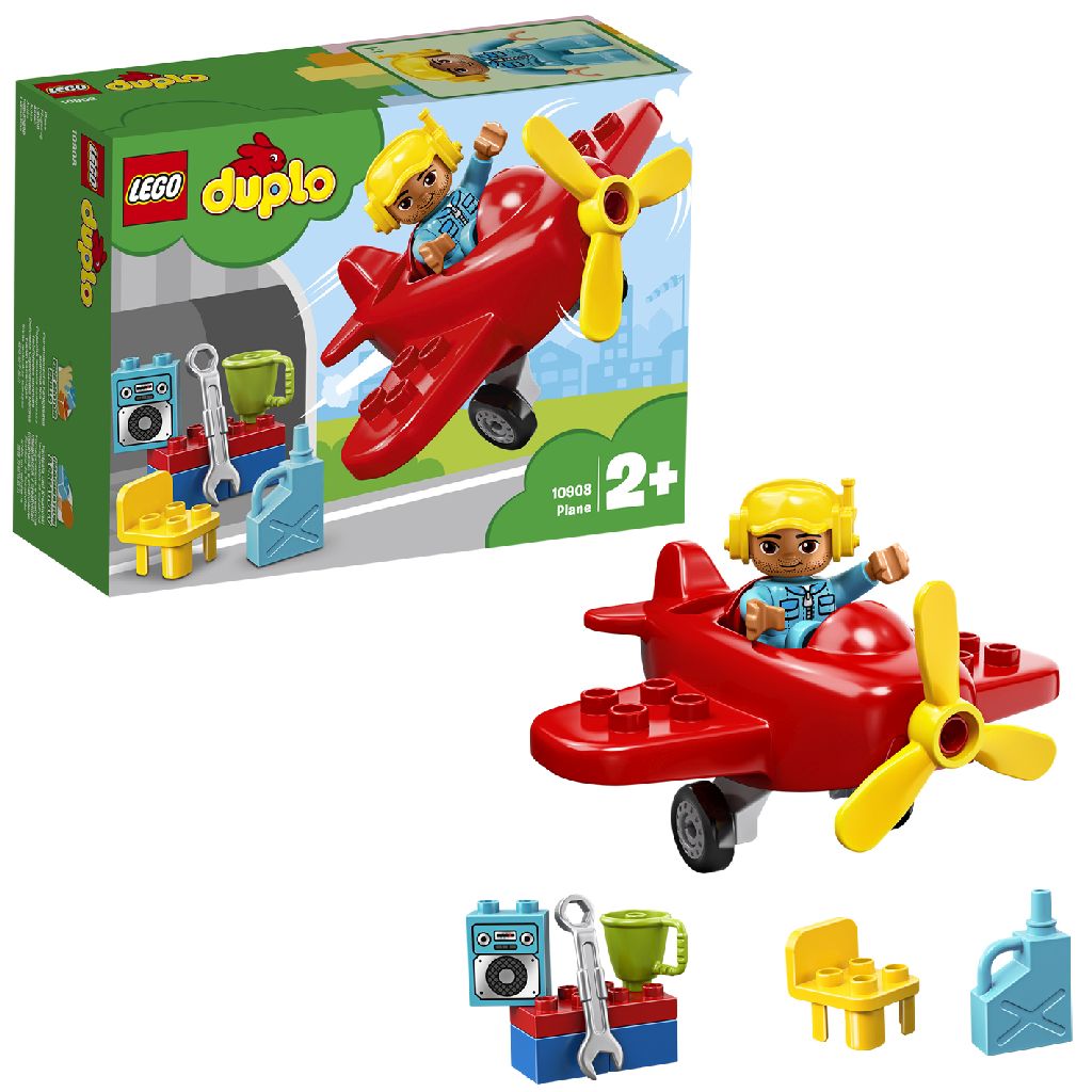 Afbeelding LEGO DUPLO Mijn Eigen Stad 10908 Vliegtuig door Wohi.nl