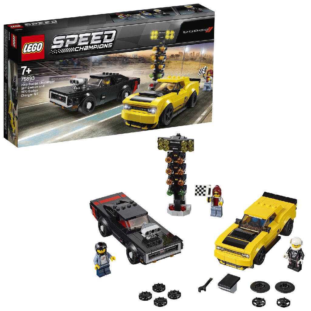 LEGO Speed Champions 75893 2018 Dodge Challenger SRT Demon en 1970 Dodge Charger (4110973)