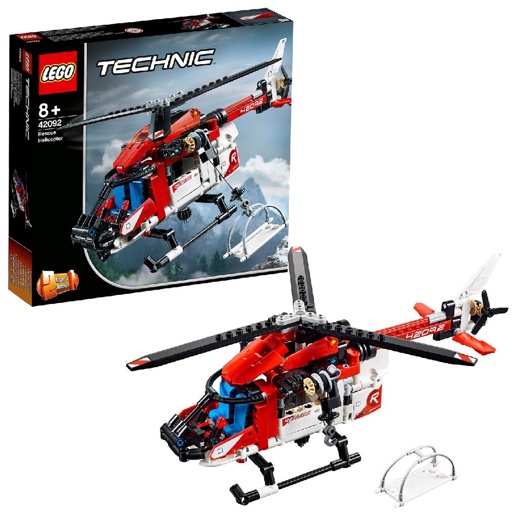 Afbeelding LEGO Technic 42092 Reddingshelikopter door Wohi.nl