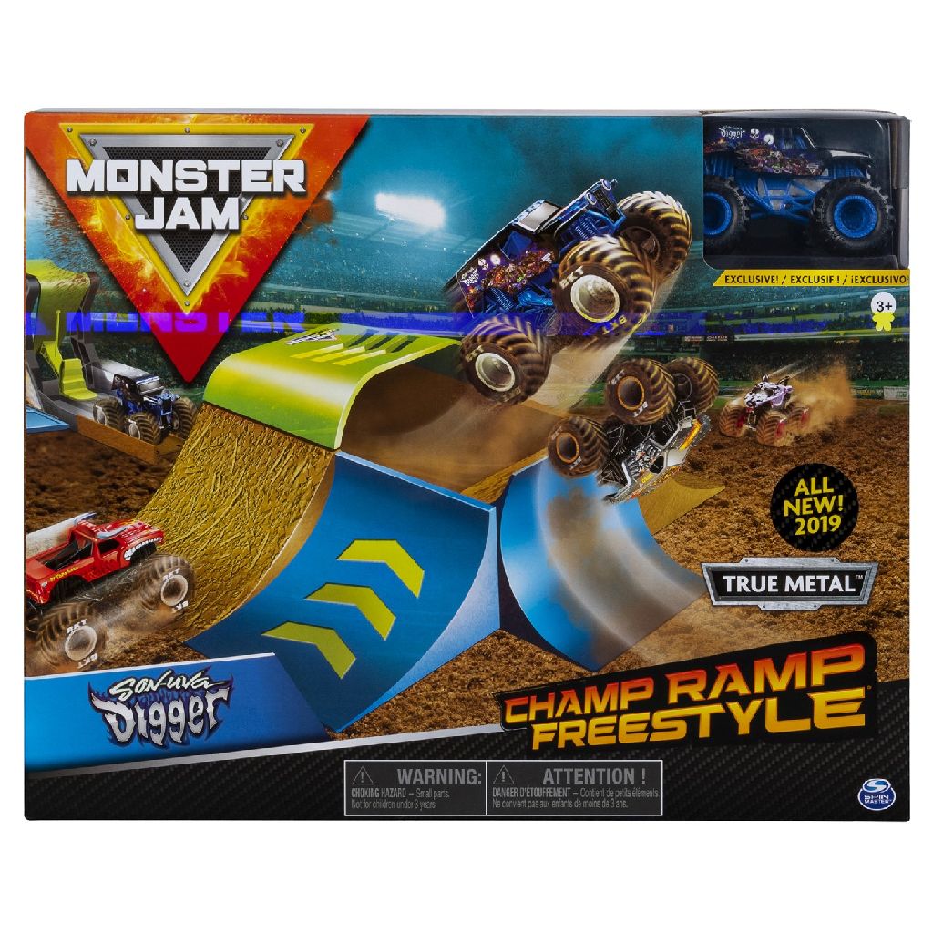 Afbeelding Monster Jam Stunt Playsets 1:64 3 Pack door Wohi.nl
