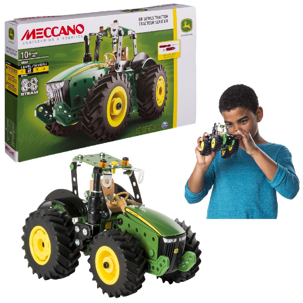 Afbeelding Meccano John Deere Tractor 8rt door Wohi.nl