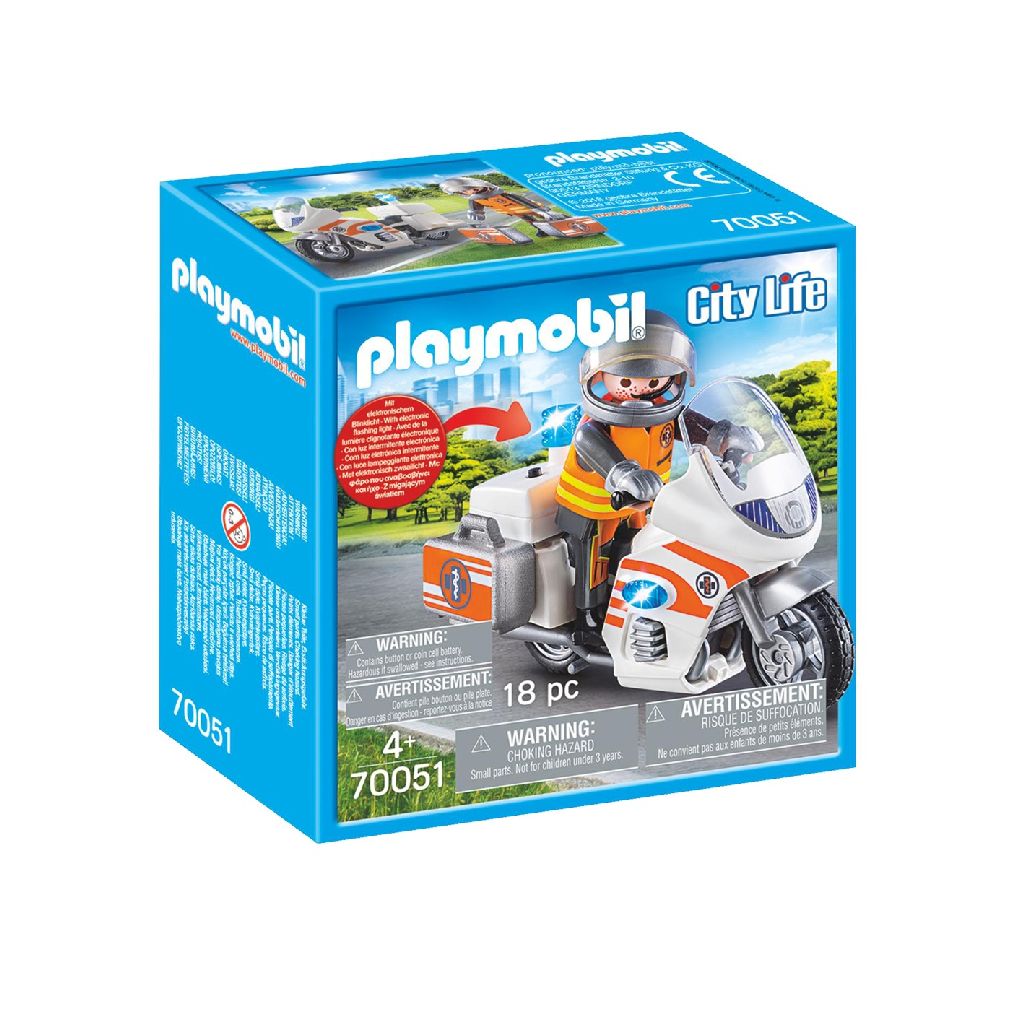 Afbeelding Playmobil 70051 Spoedarts Op Motor door Wohi.nl