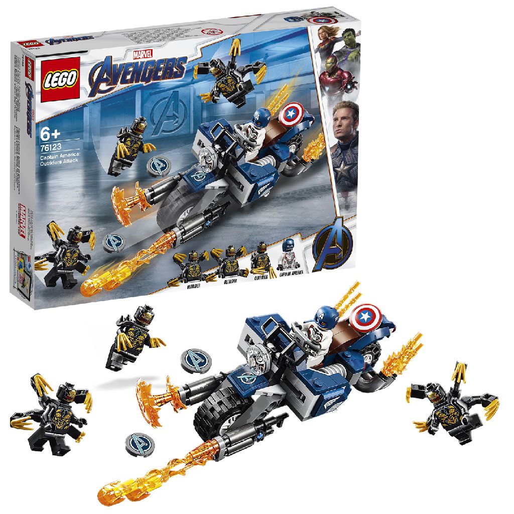 Afbeelding LEGO Marvel Avengers 76123 Captain America: Aanval Van De Outriders (4116123) door Wohi.nl