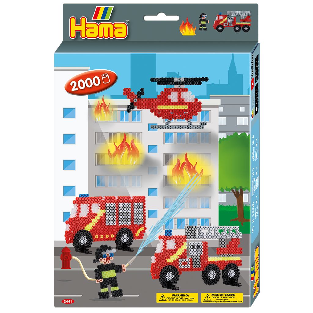 Hama strijkkralenset brandweer 2000 stuks