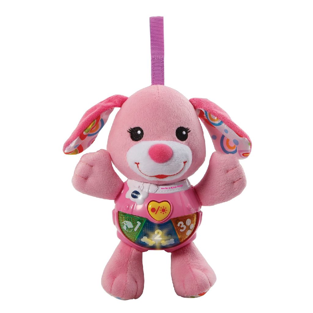 Afbeelding VTech knuffel en speel puppy roze door Wohi.nl