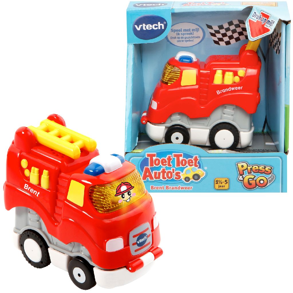 Afbeelding Vtech Toet Toet Press & Go Brent Brandweer door Wohi.nl