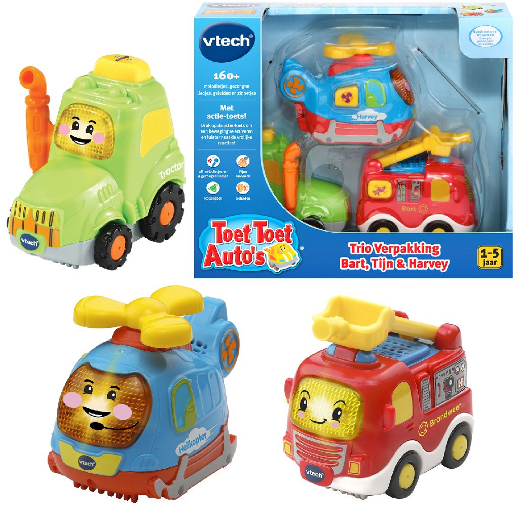 VTech Toet Toet hulpdiensten 3-delig 10 cm