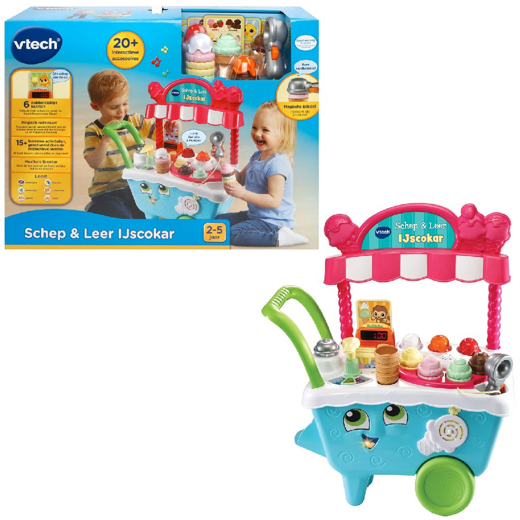 Afbeelding VTech Schep & Leer Ijscokar door Wohi.nl