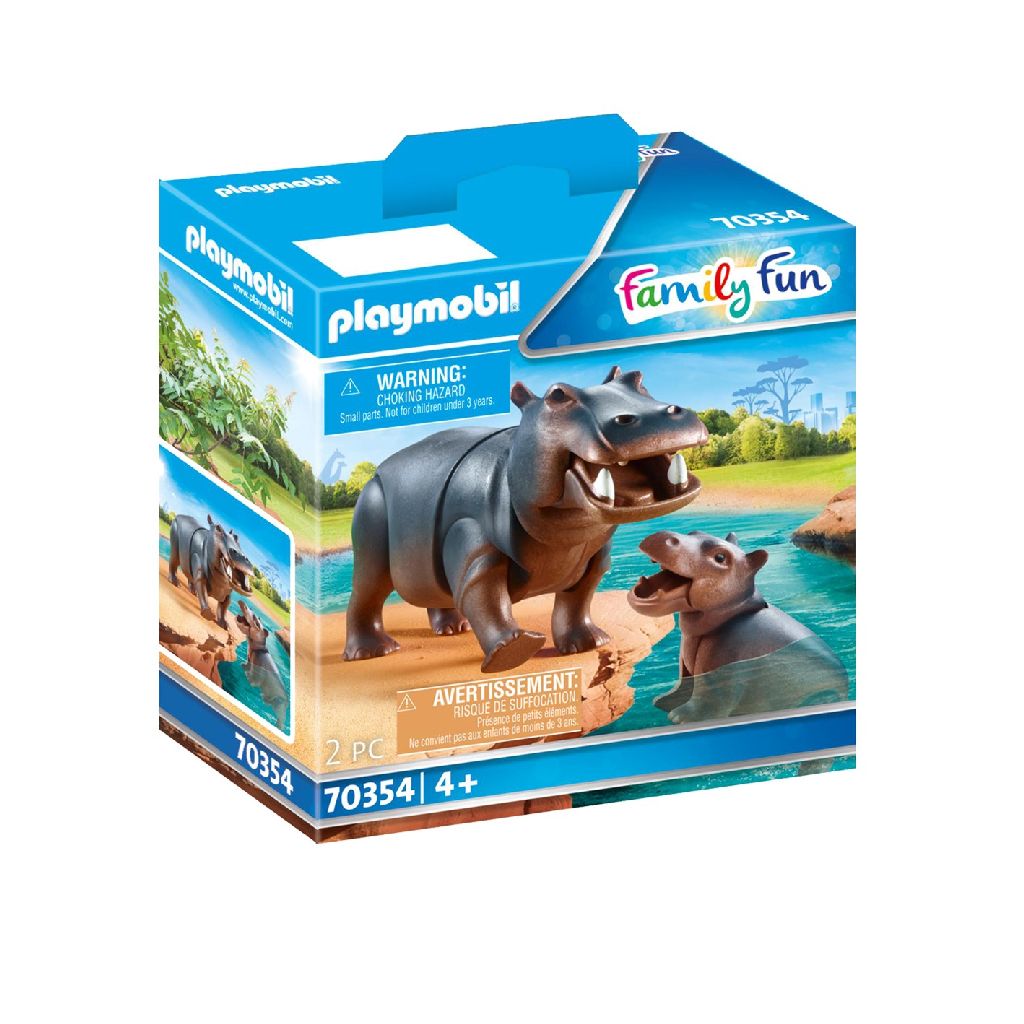 Afbeelding Playmobil 70354 Nijlpaard Met Baby (4370354) door Wohi.nl