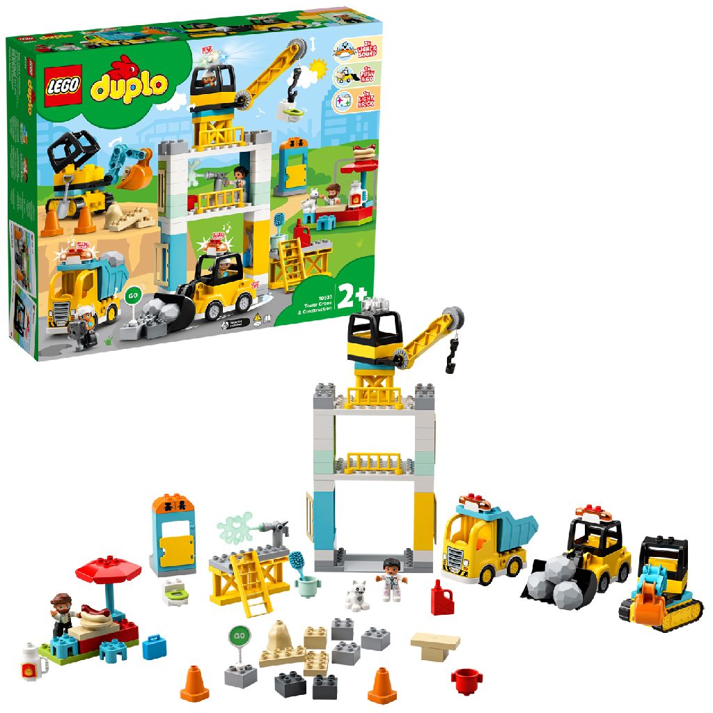 Afbeelding LEGO DUPLO 10933 Torenkraan & Bouwterrein (4110933) door Wohi.nl