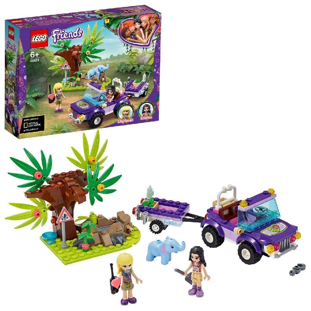 Afbeelding LEGO Friends 41421 Reddingsbasis Babyolifant In Jungle (4111421) door Wohi.nl