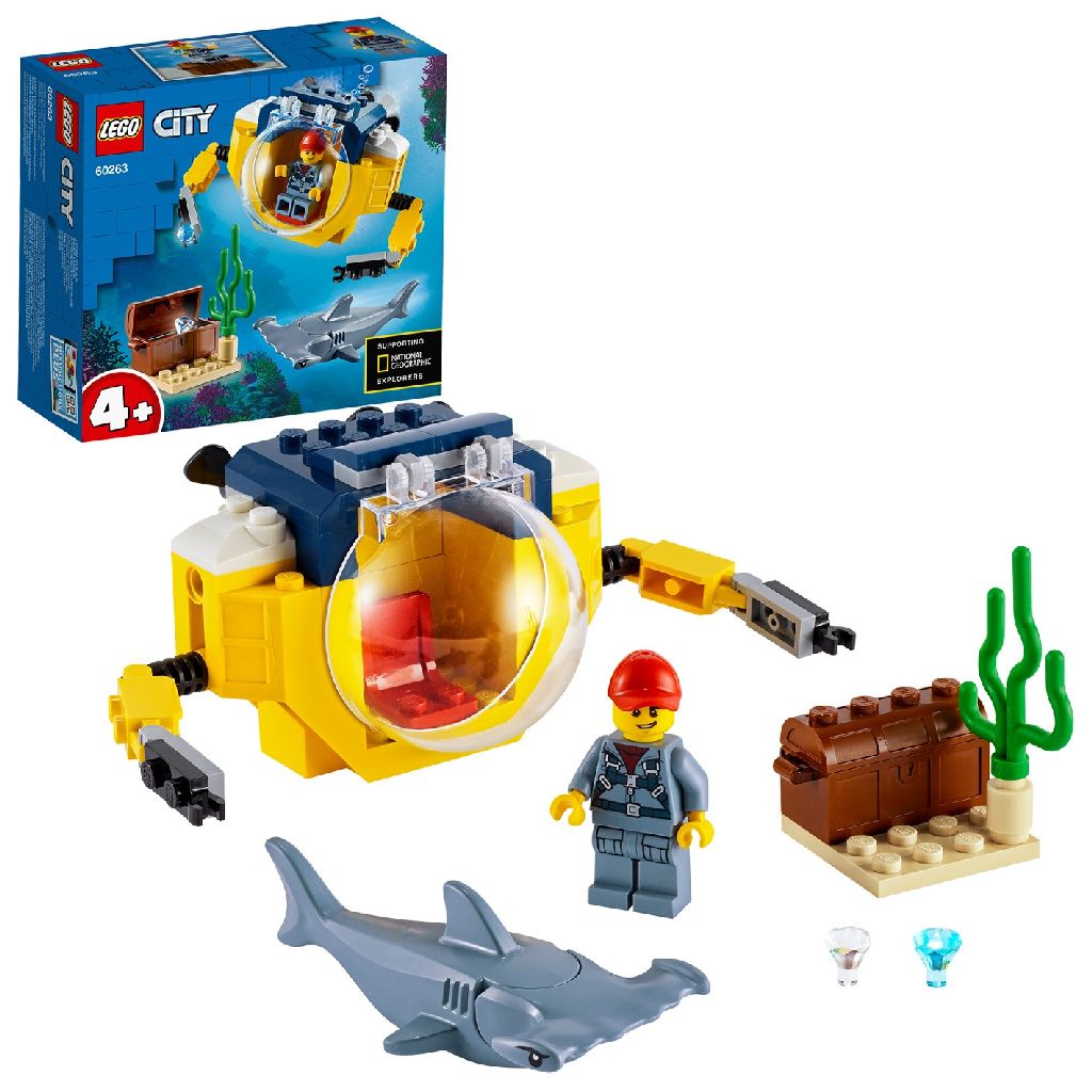 Afbeelding LEGO City 60263 Oceaan Mini-Duikboot (4110263) door Wohi.nl