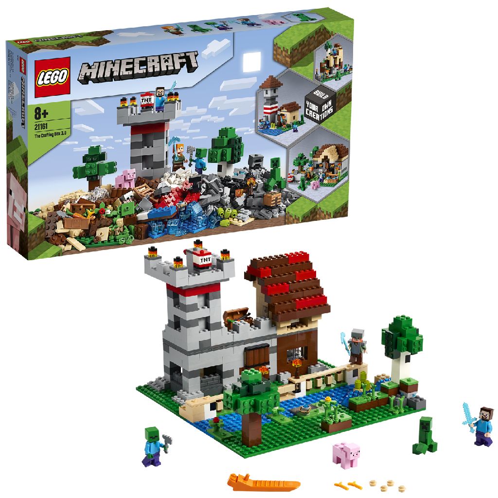 Afbeelding LEGO Minecraft 21161 De Crafting-Box 3.0 (4118280) door Wohi.nl