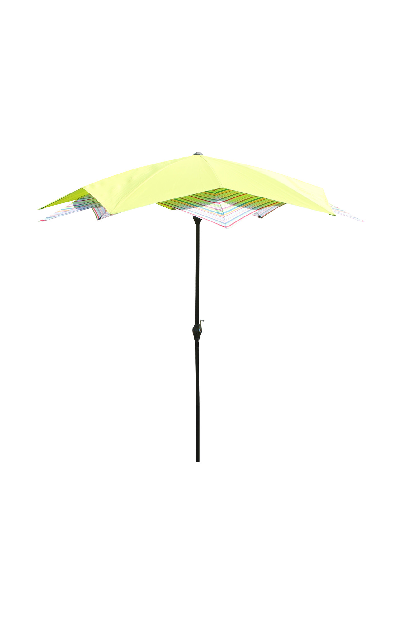 Leco Bloem Parasol groen gestreept (doorsnede 270 cm) (20700 507)