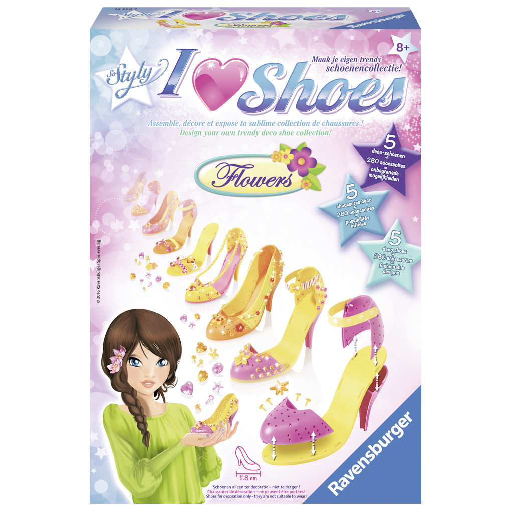 Afbeelding Hobbyset So Styly I Love Shoes: Flowers door Wohi.nl