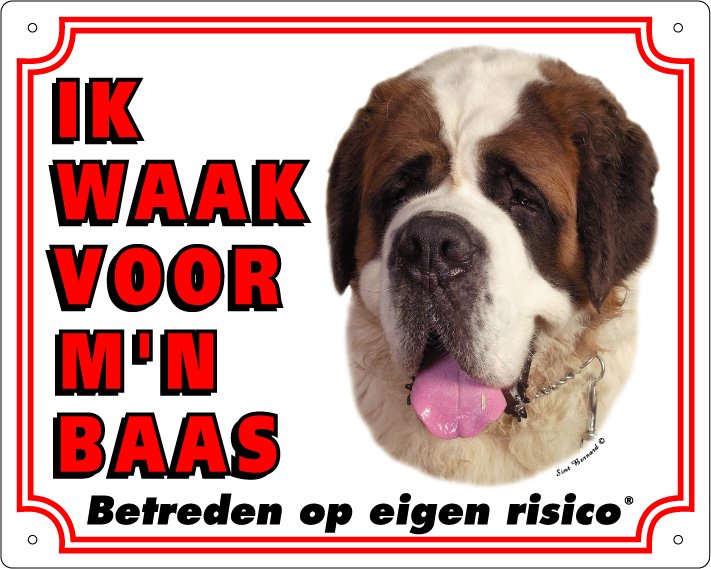 Waakbord Sint Bernard