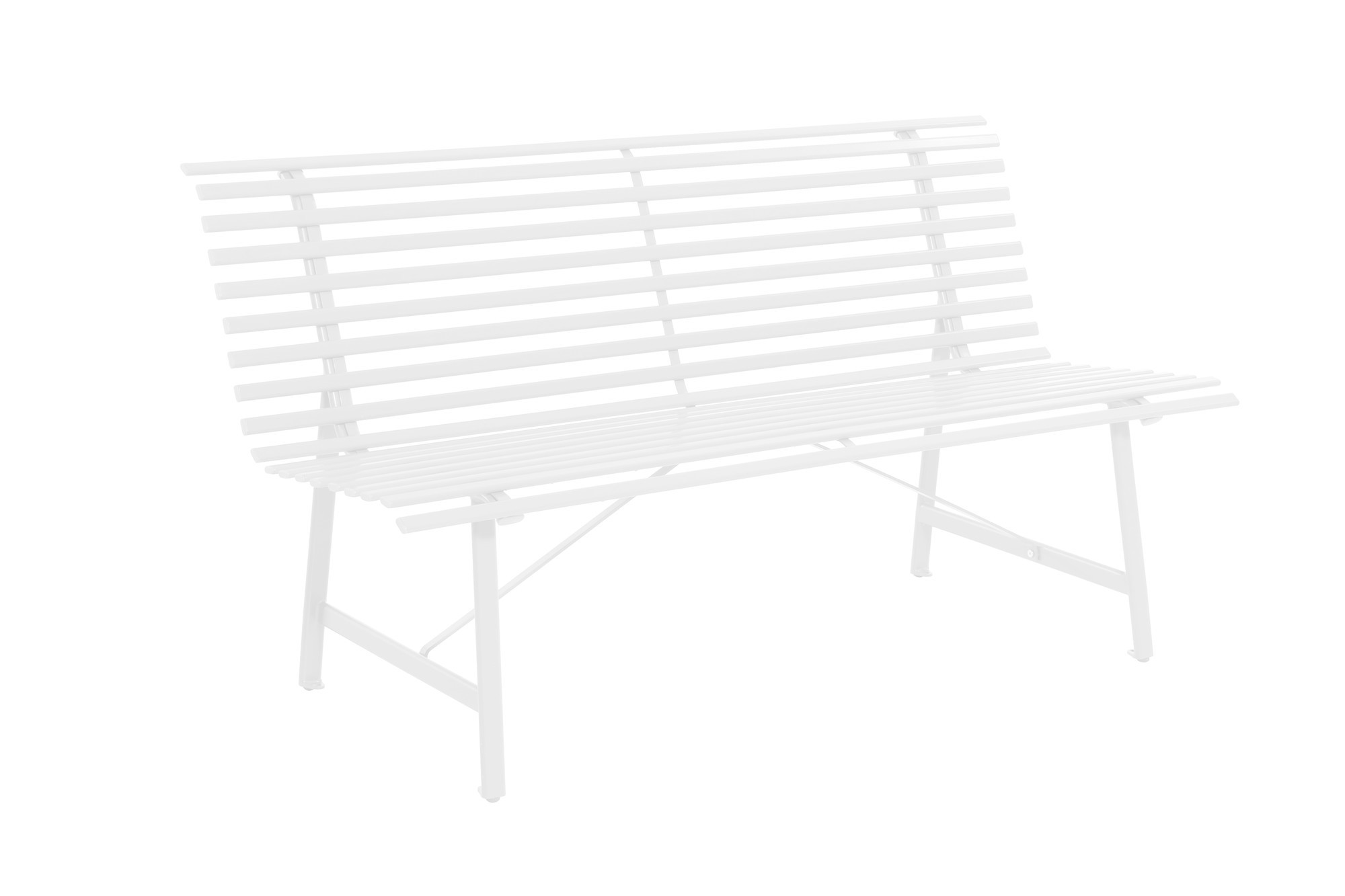 Leco Tuinbank Staal Wit