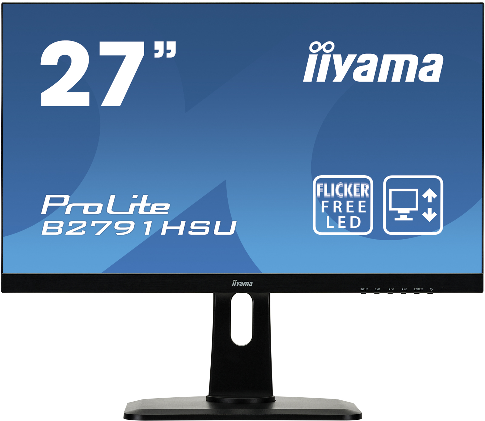 Afbeelding iiyama ProLite B2791HSU-B1/27" TN 1MS 27" Full HD TN Mat Zwart computer monitor door Wohi.nl
