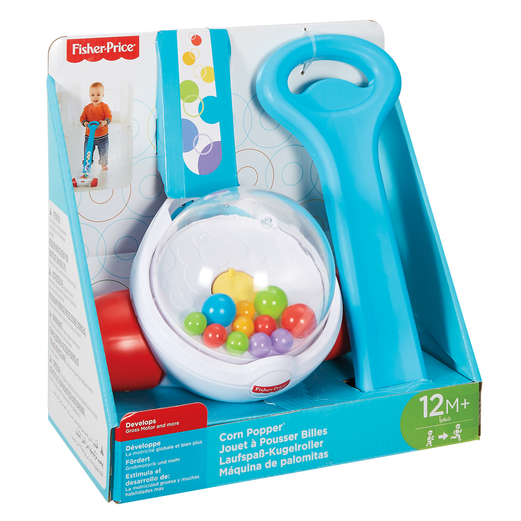 Afbeelding Fisher Price Looproller Corn Popper door Wohi.nl