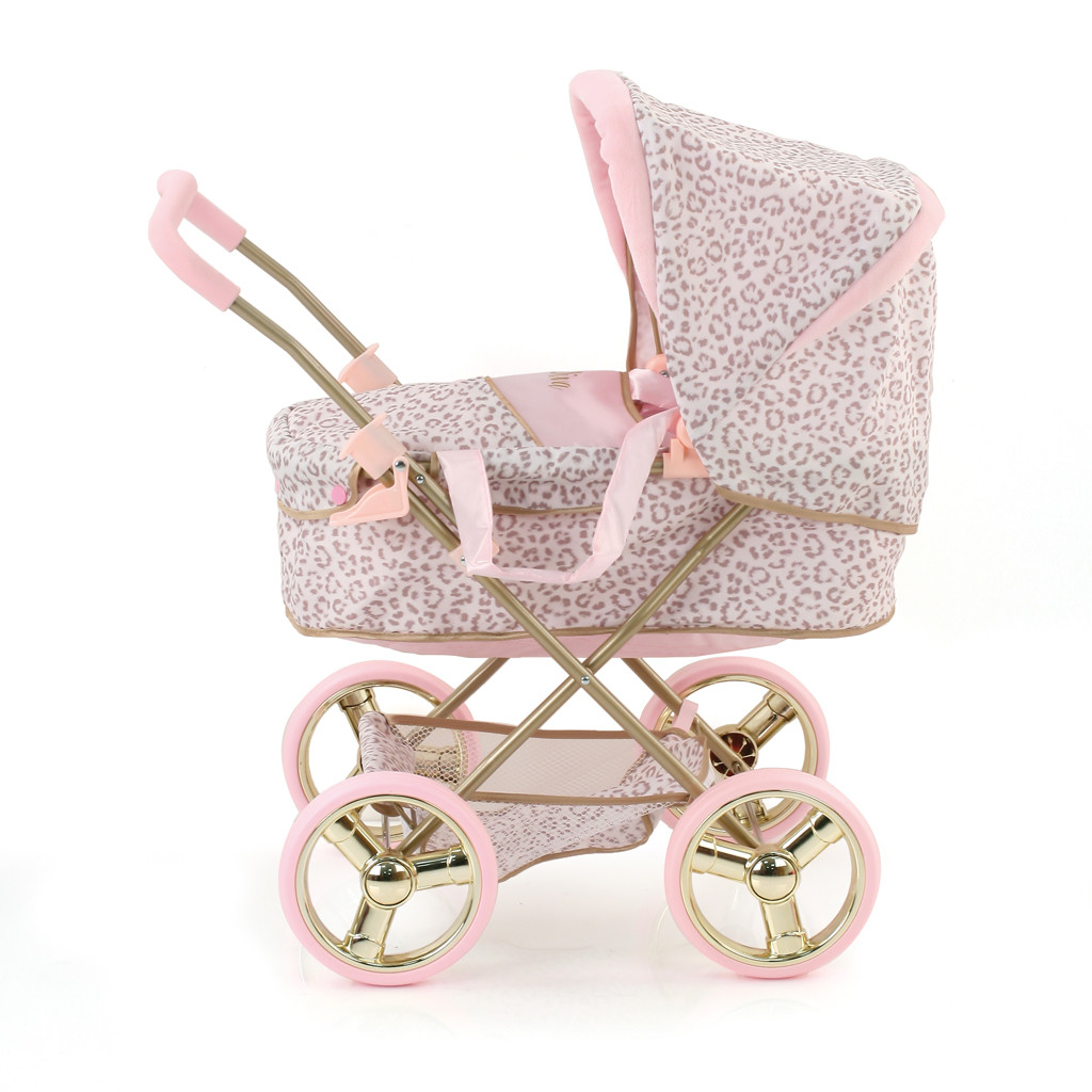 Afbeelding Hauck Little Diva Kinderwagen met Gouden Frame en Panterprint door Wohi.nl