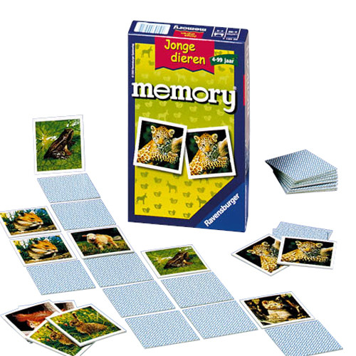 Ravensburger Spel Memory Jonge Dieren