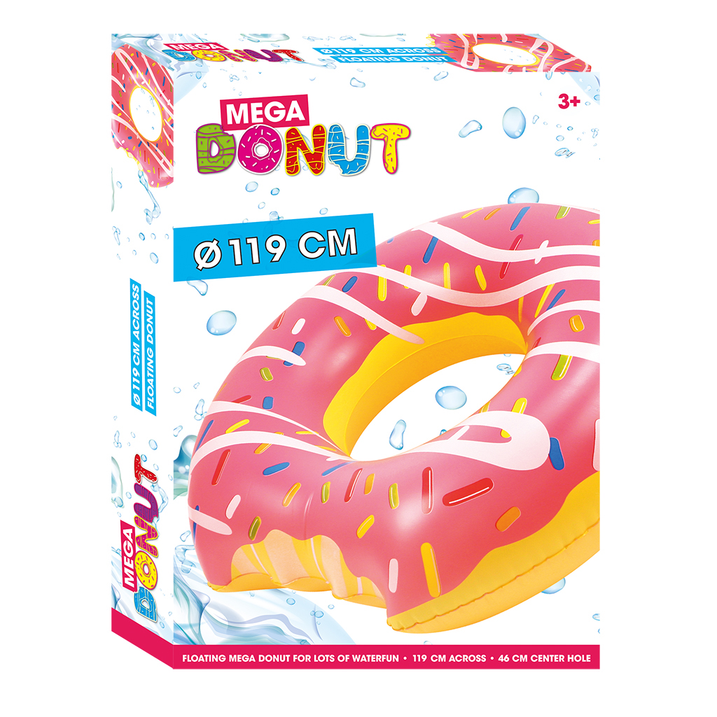 Basic Zwemband Mega Donut Roze 119 cm