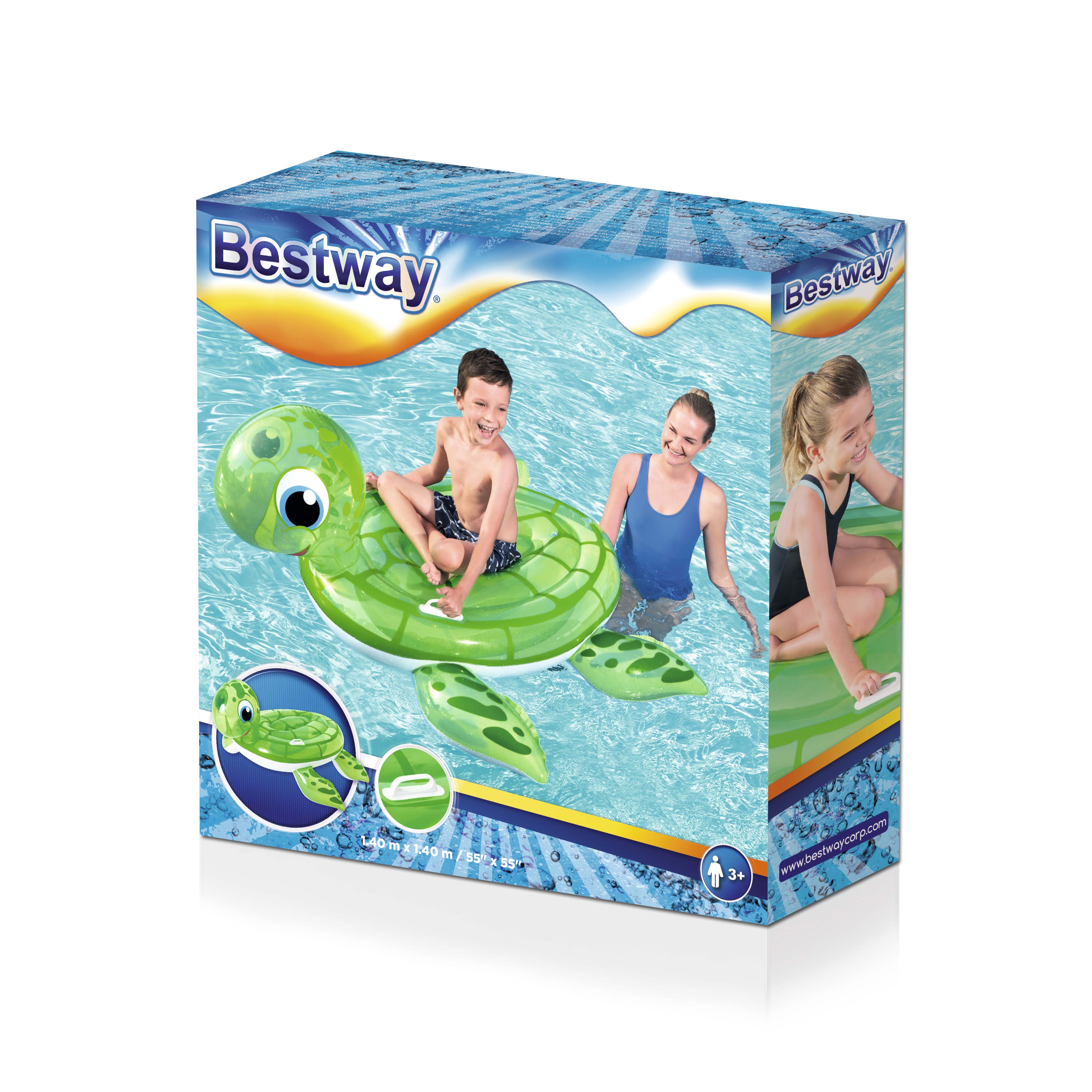Onbekend Opblaasbaar matras Turtle Bestway 41041 (147 x 140 cm) Groen