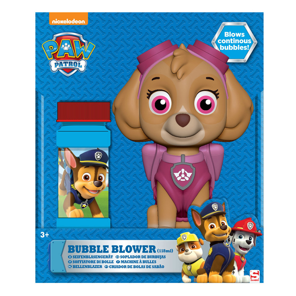 Afbeelding Bellenblaasmachine Paw Patrol Skye door Wohi.nl