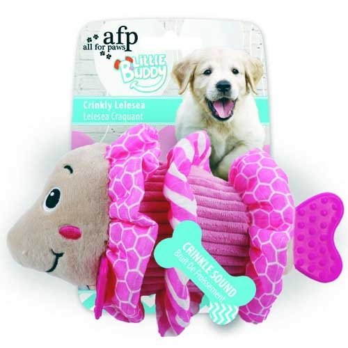 All For Paws Little Buddy Crinkly Lelesea - Hondenspeelgoed - 42x20x8 cm