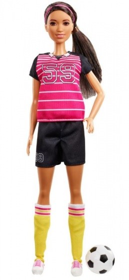 Barbie Careers tienerpop voetballer roze 33 cm