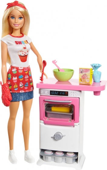 Afbeelding Mattel Barbie Cupcake Bakkerij S door Wohi.nl