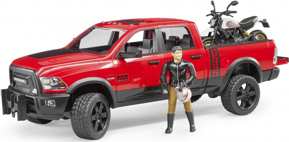 Afbeelding Auto Bruder Dodge Ram Met Motor door Wohi.nl